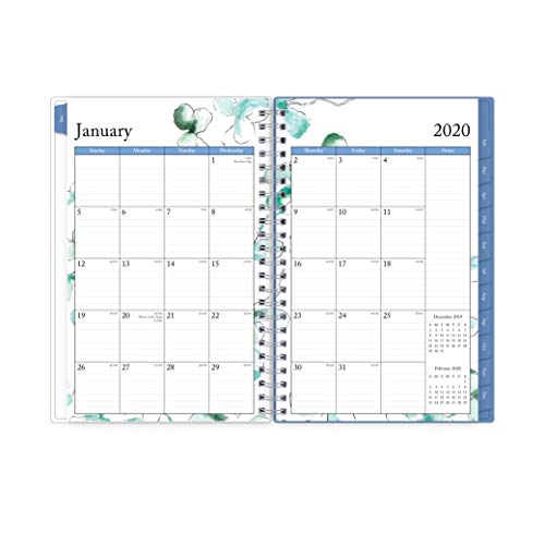 Blue Sky 2020 Weekly & Monthly Planner, Frosted Flexible Cover, Twin-Wire Binding, 5