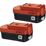 Black & Decker HPB18-OPE2 18V 1.5Ah NiCd Battery for Outdoor Power Tools, 2-Pack