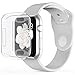 Pobon Compatible with Series 4 & Series 5 Apple Watch Case 44mm, Built-in Screen Protector [3D Touch] All-Around Protective Ultra Clear Soft TPU Case Fit for Apple Watch 4 & 5 44mm (Clear)