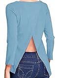 Regna X Womens Round Neck Rayon Span Stretchy Fabric and Ventilate Active Top With Back Point
