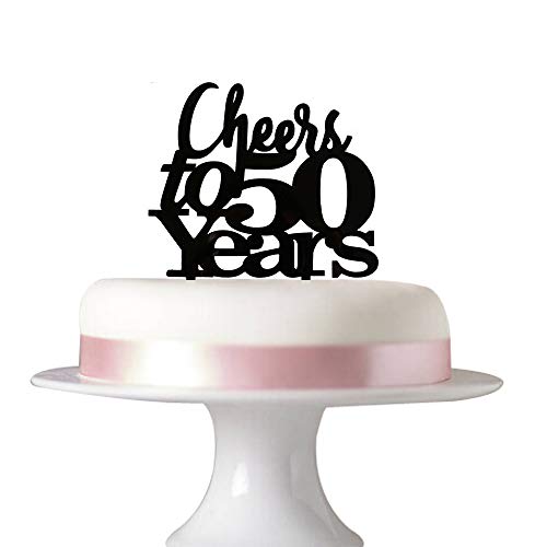 Cheers To 50 Years Cake Topper 50th Birthday 50th Wedding