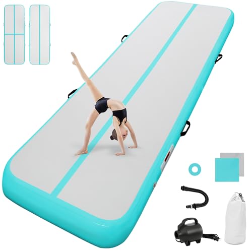 airtrack matte mit elektrischer Luftpumpe 10cm hoch 6M Tumbling Matten Aufblasbare turnmatte Matte gymnastikmatte Yogamatte Camping Trainingsmatte