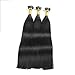 100S Stick I- Tip Hair Extensions Remy Human Hair Extensions Black Straight 50g (18 Inch, 1 Jet Black)