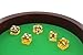 Get Out! Precision Casino Dice 6-Sided 19mm Game Playing Dice, Translucent, Set of 5 – Play Craps, DND D&D, RPG, D6