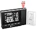 Ambient Weather WS-8400 Projection Clock with Indoor and Outdoor Temperature Color Changing Display