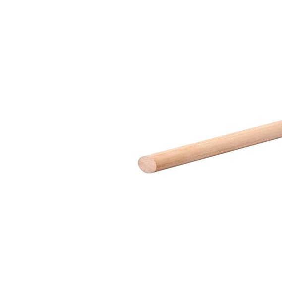 1 x Beech Dowel Smooth Wood Rod Pegs 300mm Length, 6mm Diameter