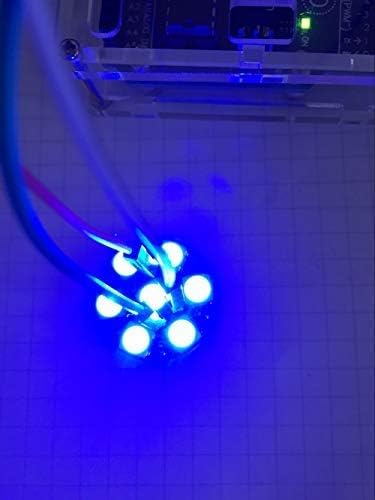 Stemedu 7 Bits WS2812 5050 RGB LED Pixel Lamp Ring Panel Module Light 5V WS2812B Circle Magic Color Black with Integrated Drivers - Image 4