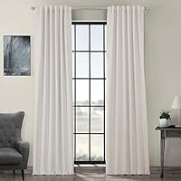 HPD HALF PRICE DRAPES BOCH-171113-96 Blackout Room Darkening Curtain, 50 X 96, Smokey Cream