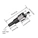 TOGU DB-02 High Speed Steel Drill Bit,Fit for Brass Pipe Diameters from 9/16