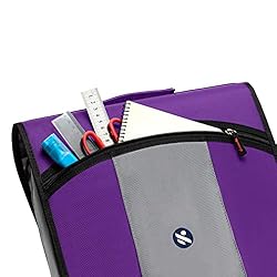 3-Inch Zipper Binder, 3 Round Rings Binder Handle