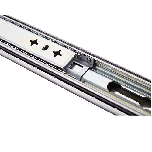 VESLA HOME 1 Pair 22 Inches 210 LB Soft Close Hardware Ball Bearing Side Mount Full Extension Drawer Slides, Heavy Duty Slides - Thumbnail 3
