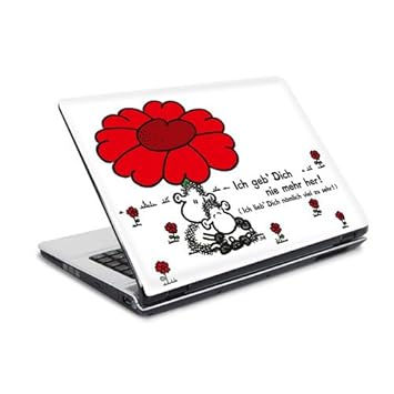 Laptop Sticker 154 Sheepworld Geb Dich Nie Größe 36 X 27 Cm