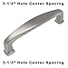 Cosmas 4390SN Satin Nickel Cabinet Hardware Handle Pull - 3-1/2