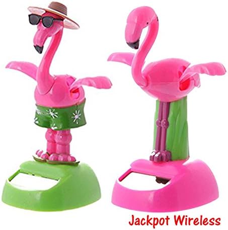 2 Pieces of Dancing Flamingo Solar Toys Powered Dancing US Seller