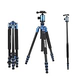 ZOMEi Z818 Hiking Tripod For DSLR Cameras Canon Nikon Sony ( Blue )
