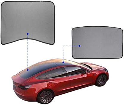 Tesla Model 3 Glass Roof Mesh Sunshadeoverhead Roof Sunshade Auto Sunshade Custom Fit Roof Window Sunshades Compatible Tesla Model For Tesla 3 2 Of