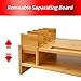 WAYTRIM 2-Tier Bamboo Monitor Stand, Wood Computer Monitor Riser, Wooden Desk Organizers with Adjustable Storage Accessories Shelf for iMac, Laptop, Printerthumb 4