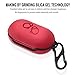 LiZHi Case for Samsung Galaxy Buds + Plus (2020) / Galaxy Buds (2019), Galaxy Earbuds Silicone Skin Cover Shock-Absorbing Protective Case with Keychain, Red