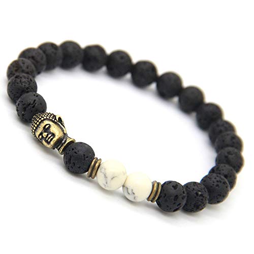Amazon.com: Natural Black Lava Stone Energy Yoga Antique ...