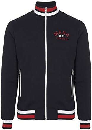 merc Mens London Classic Retro MOD Zip Through Jacket - Dittmer Black