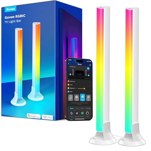 Govee RGBIC Light Bars, 15 Inches WiFi TV Lights for 45-70 inch