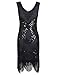 PrettyGuide Women's 1920s Dresses Art Deco Beads Fringed Cocktail Flapper Dress Gatsby Party