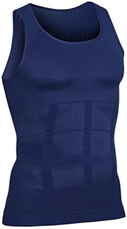 NAERFB Mens body shaper slimming shirt size of the chest slim by weight to loose the tank of compression muscle shapewear vest