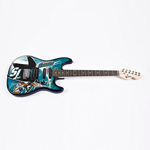 Woodrow Guitar by The Sports Vault NHL San Jose Sharks Northender Electric Guitar
