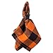 DII Buffalo Check Collection, Classic Farmhouse Tabletop Set, Napkin Set, 20x20, Orange & Black, 6 Piece
