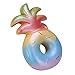6.1inch Jumbo Squishies Slow Rising Fruit Squishy Toys Soft Pineapple Scented Stress Reliever Toys Rainbow Decorative Birthday Gifts for Kids Adults
