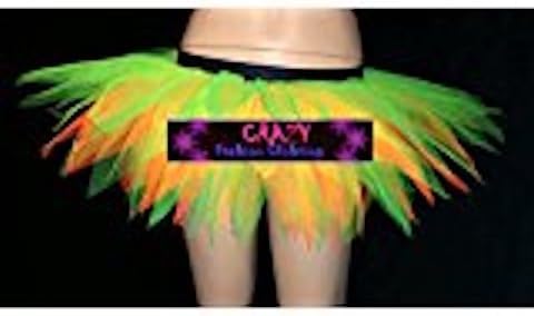 Green Lime Orangeseven 7 Layer Tutu Skirt Neon Clubwear Dress Halloween