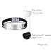 Mealguet Jewelry Personalized Custom Engraving Stainless Steel ID Tag Genuine Braided Leather ID Bracelets Band for Him,8.2