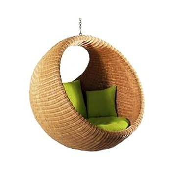 IRA WITH WORD DWELL IN COMFORT Rattan Modern Swing Chair