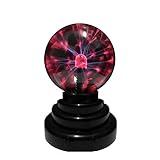 HDE Plasma Ball Lamp Light [Touch Sensitive] Nebula Sphere Globe Novelty Toy - USB or Battery Powered