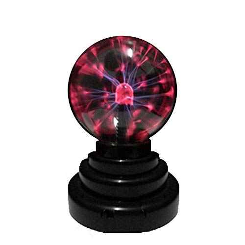 HDE Plasma Ball Lamp Light [Touch Sensitive] Nebula Sphere Globe Novelty Toy - USB or Battery Powered