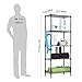 LANGRIA 5 Tier Shelving Units Storage Rack Supreme Wire Shelving Organization, Black
