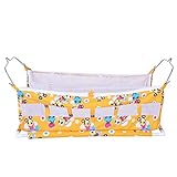 A&E Flat Bed Soft Cloth Swing New Born Baby Cradle/Ghodiyu Hammock in Cool Cotton With Mosquito Net orange