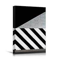 Canvas Wall Art Geometrical Patterns Abstract Colorful Geometric Hallway Minimalist Mixed Media Multicolor Patterns - 12x18 inches