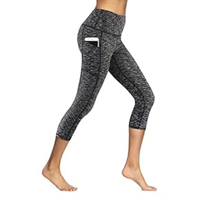 Fengbay High Waist Yoga Pants, Pocket Yoga Pants Tummy Control Workout Running 4 Way Stretch Yoga Leggings