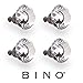 BINO 4-Pack Crystal Drawer Knobs - 1.5