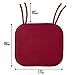 Ellington Home Non Slip Memory Foam Seat Cushion Chair Pads With Ties - 17