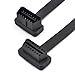 iKKEGOL 5M 16.4ft OBD 2 OBD II Full 16 Pin Ultra Flat Low Profile Right/Left Angle Male to Female Extension Cable