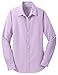 Port Authority Ladies SuperPro Oxford Shirt, Soft Purple, Medium