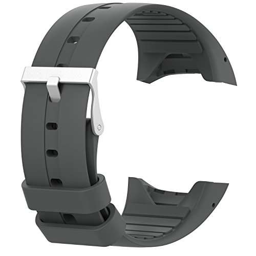 RuenTech Bands for Polar M400/M430 watch Strap Replacement Soft Silicone Wristband Sports Band For Polar M400 and M430 GPS Smart Sports Watch-Gray