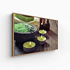 Floating Framed Canvas Wall Art for Living Room, Bedroom Spa Theme Canvas Prints for Home Decoration Ready to Hang - 16x24 inches