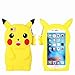 TopSZ Yellow Case for iPhone 5C 5S 5G 5,Silicone 3D Cartoon Hero Animal Cover,Kids Girls Teens Boys Man Animated Cool Fun Cute Kawaii Soft Rubber Funny Unique Character Cases for iPhone5