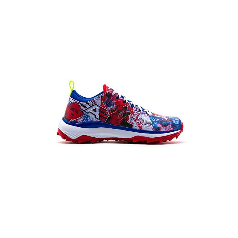 Boombah Men’s Squadron USA Turf Shoes Royal Blue/Red/White Size 12