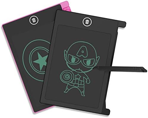 AKAMATE 2 Pack LCD Writing Tablet, 4.4 inch Electronic Writing Drawing Board Doodle Pad, Digital Smart Paper Drawing Tablet Gifts for Kids Ages 3+ (Pink+Black)