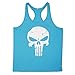 Chen Mens Stringer Bodybuilding Gym Tank Tops Workout Fitness Vest (US L, Blue)