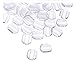 24 Clear Comfort Earring Pads Clear Silicone Comfort Earring Cushions for Clips on Earrings